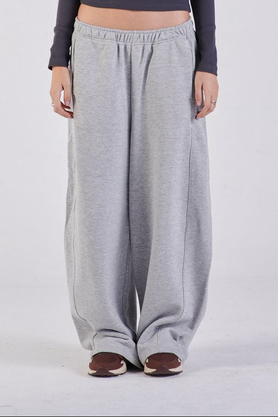 Plush barrel trousers