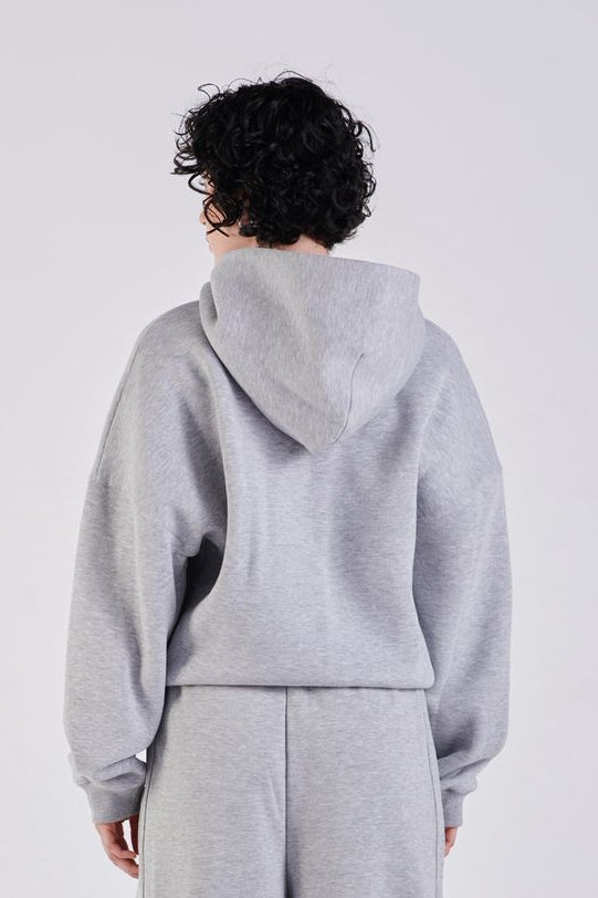 Oversize zip-up hoodie