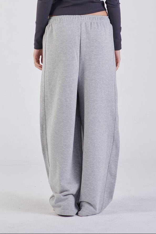Plush barrel trousers