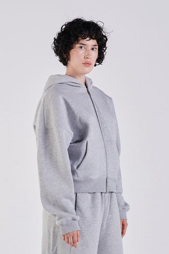 Oversize zip-up hoodie