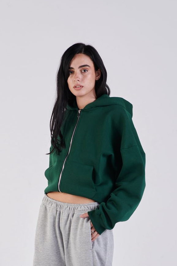 Oversize zip-up hoodie