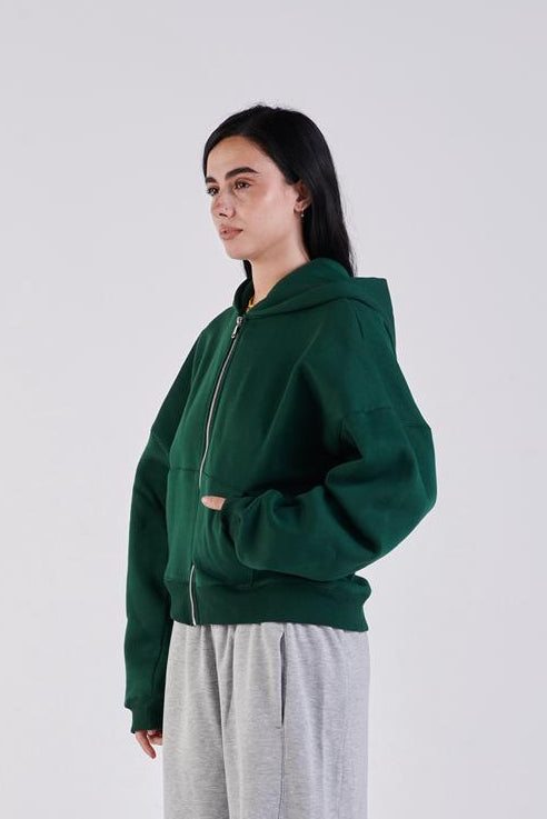 Oversize zip-up hoodie