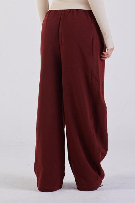 Plush barrel trousers