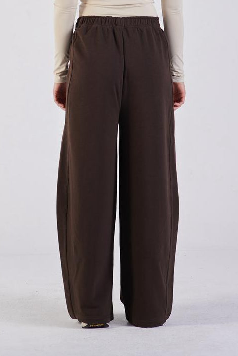 Plush barrel trousers