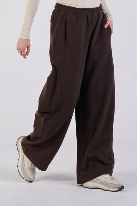 Plush barrel trousers