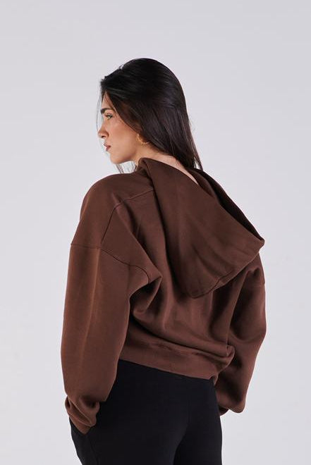 Oversize zip-up hoodie