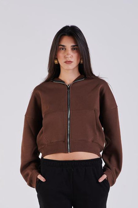 Oversize zip-up hoodie