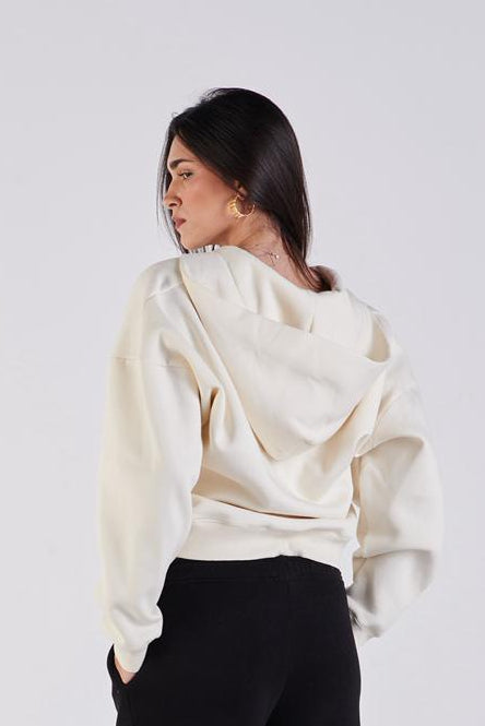 Oversize zip-up hoodie