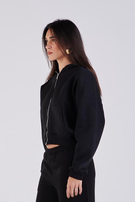 Oversize zip-up hoodie