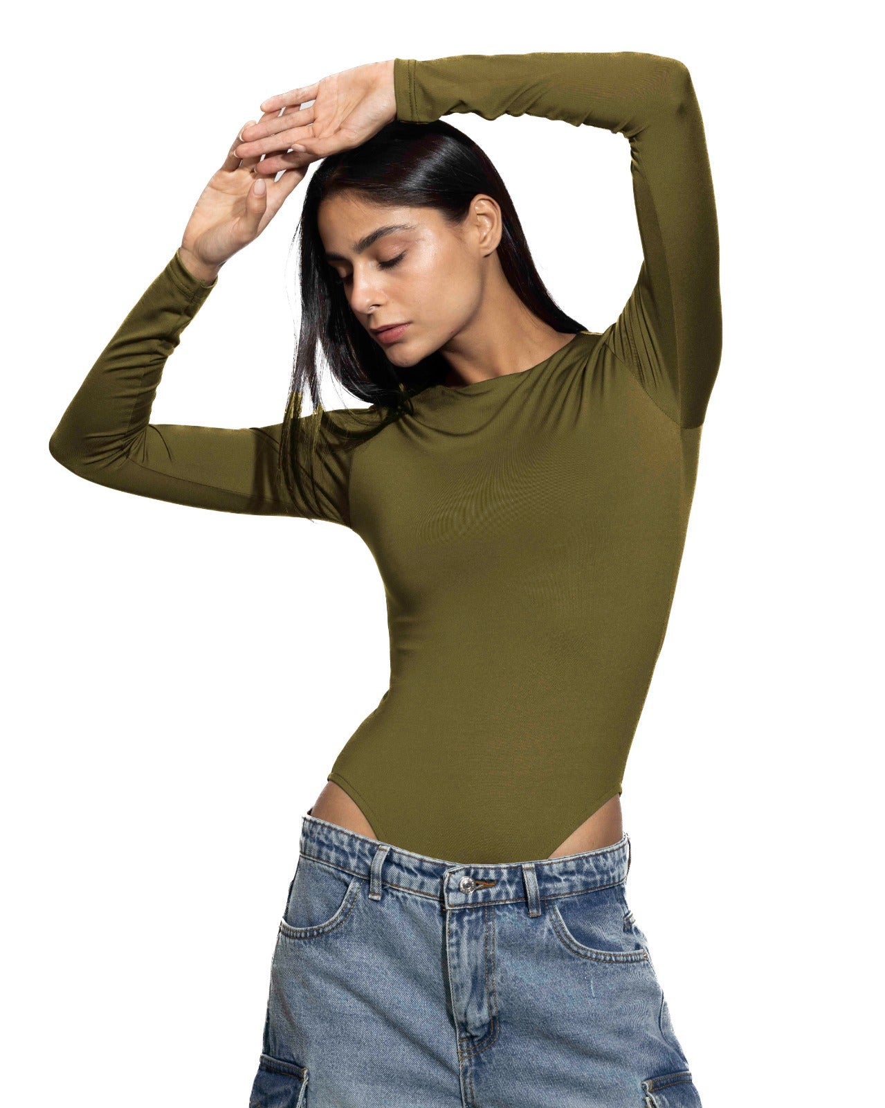 Bodysuit Crew-Neck Long Sleeve