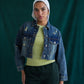 Cropped Denim Jacket BLUE