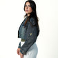 Cropped Denim Jacket BLUE
