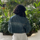 Cropped Denim Jacket BLUE