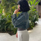 Cropped Denim Jacket BLUE