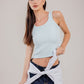 Round Tank Top Ribbed