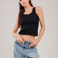 Round Tank Top Ribbed