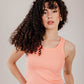 Round Tank Top Ribbed