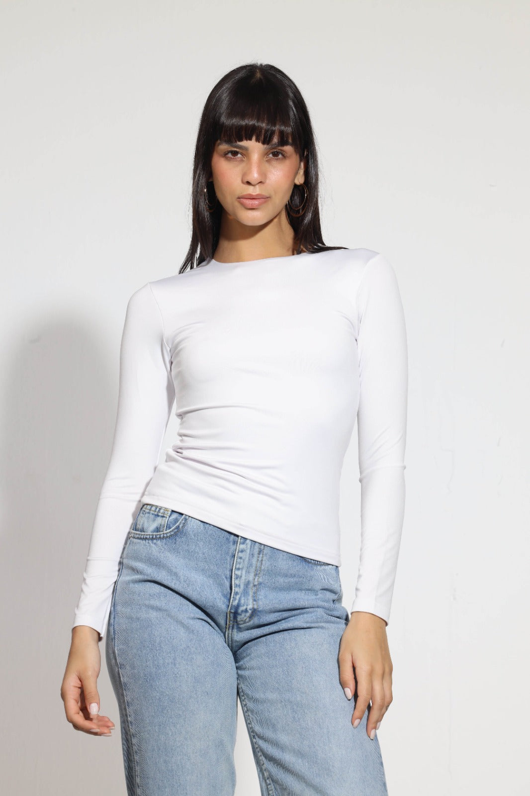 Crew Neck Long Sleeve Top