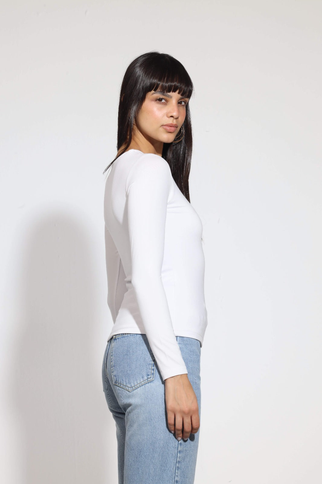 Crew Neck Long Sleeve Top