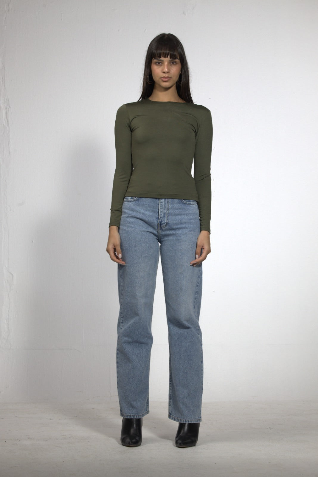 Crew Neck Long Sleeve Top