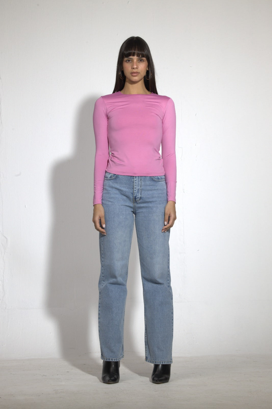 Crew Neck Long Sleeve Top