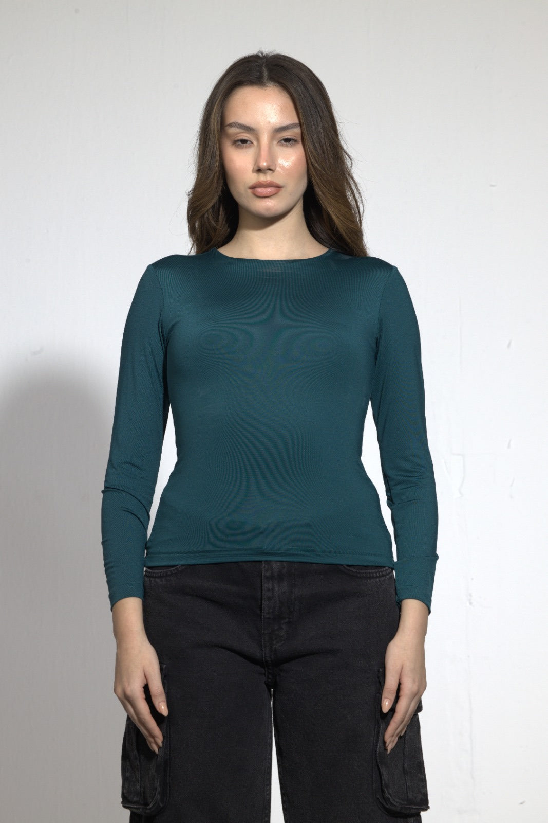 Crew Neck Long Sleeve Top