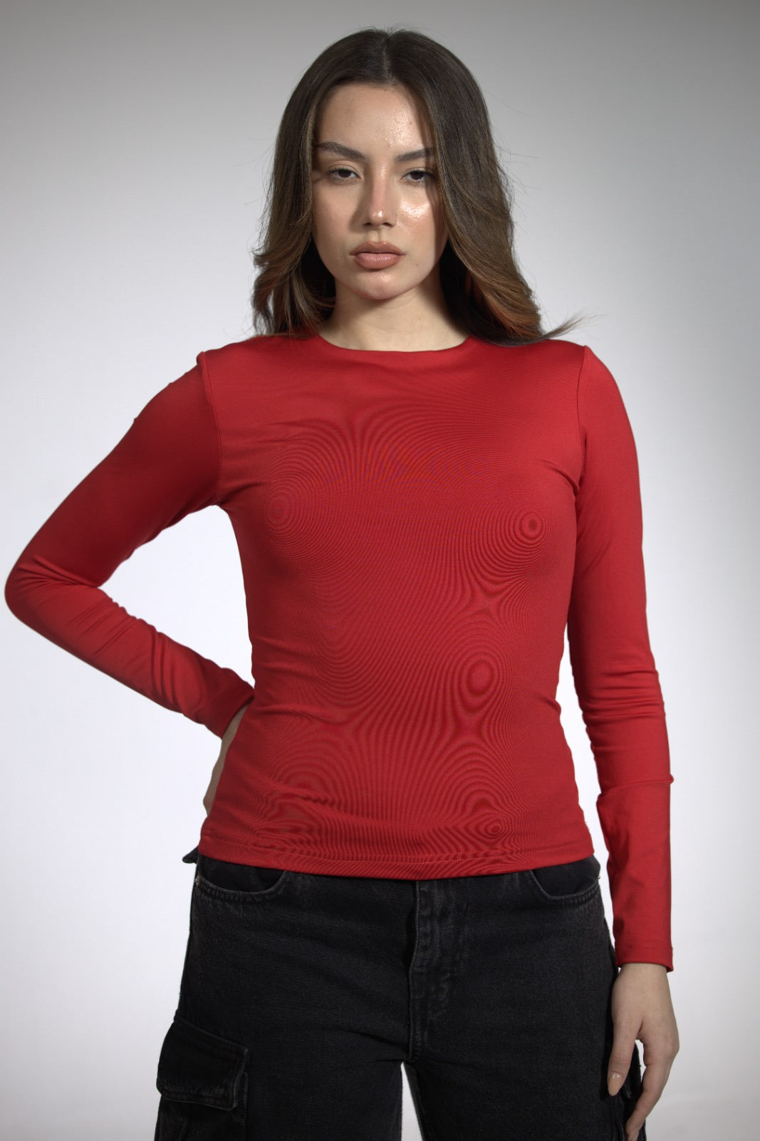 Crew Neck Long Sleeve Top