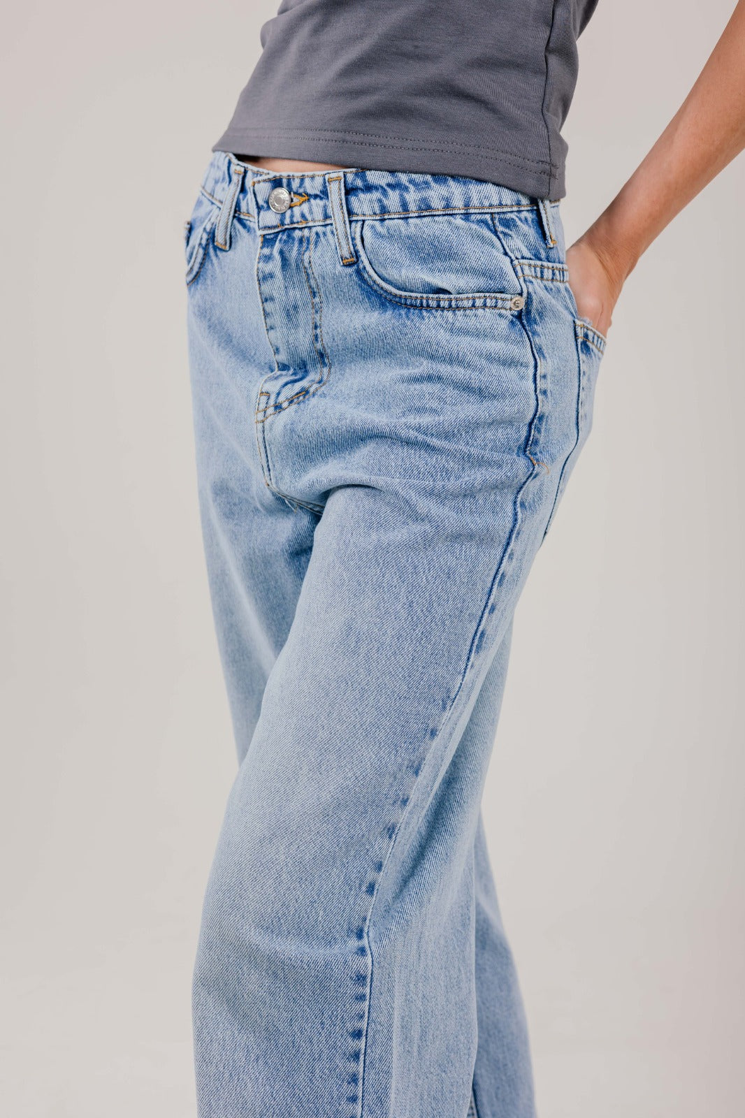 Straight Leg Denim Blue