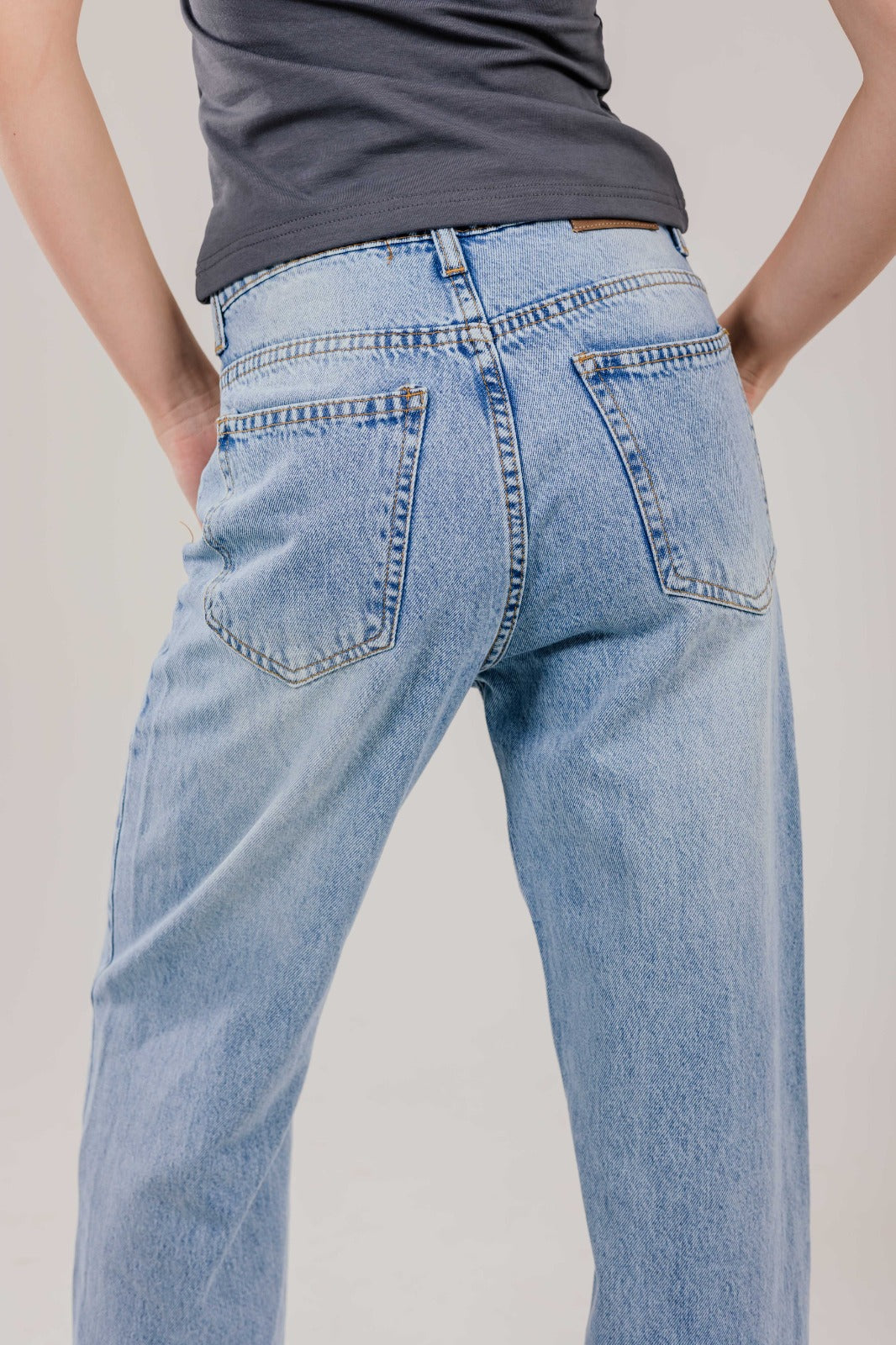 Straight Leg Denim Blue