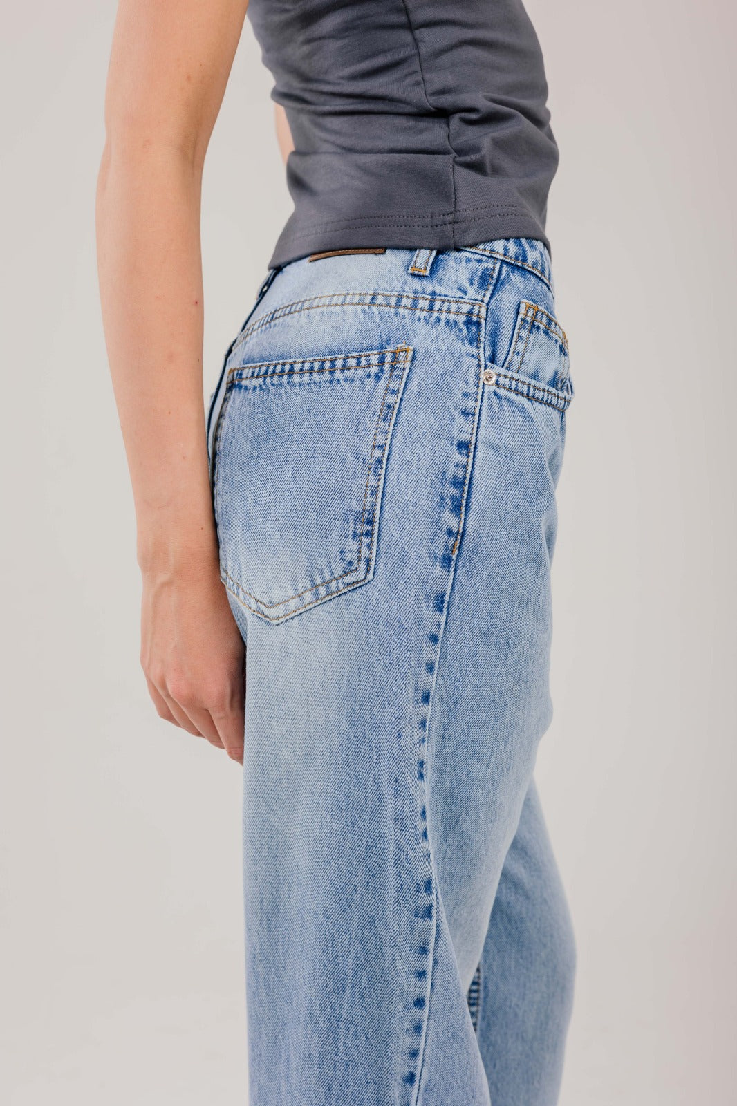 Straight Leg Denim Blue