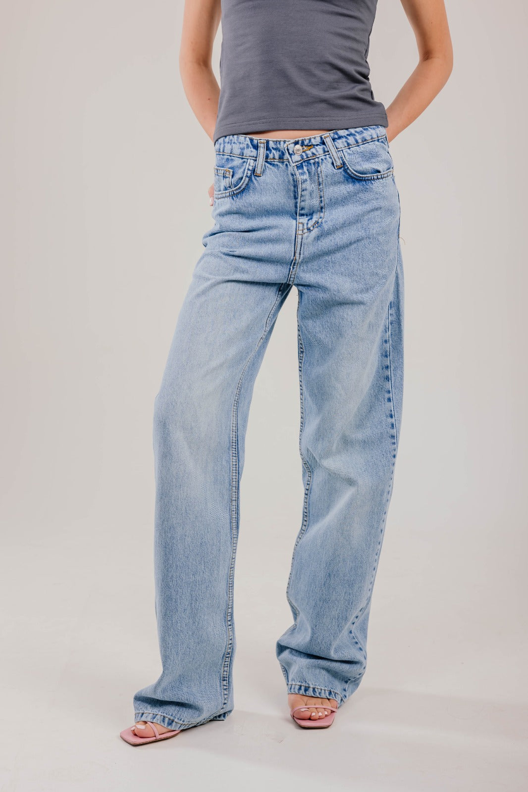 Straight Leg Denim Blue