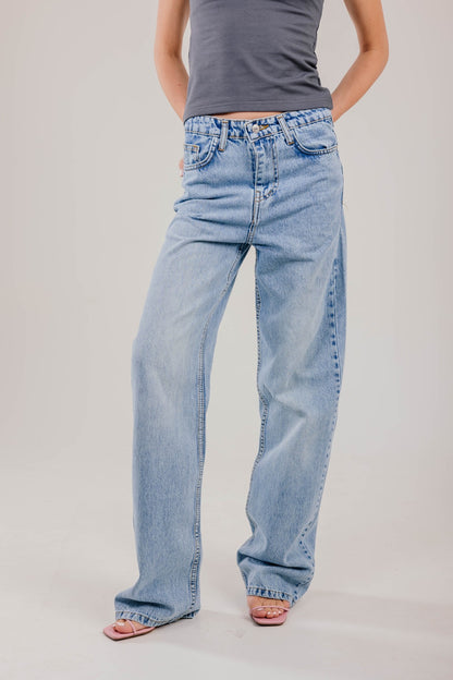Straight Leg Denim Blue