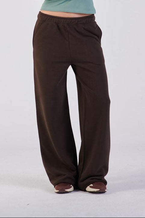 Straight-leg sweat pants