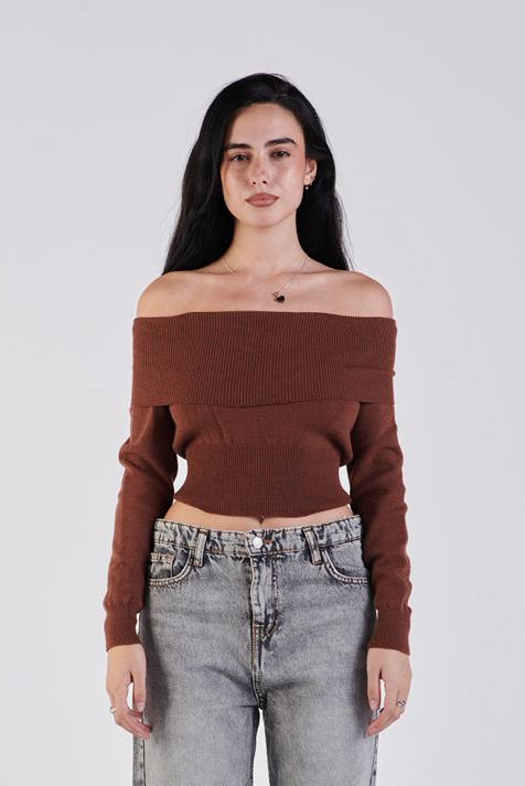 Off shoulder sweater