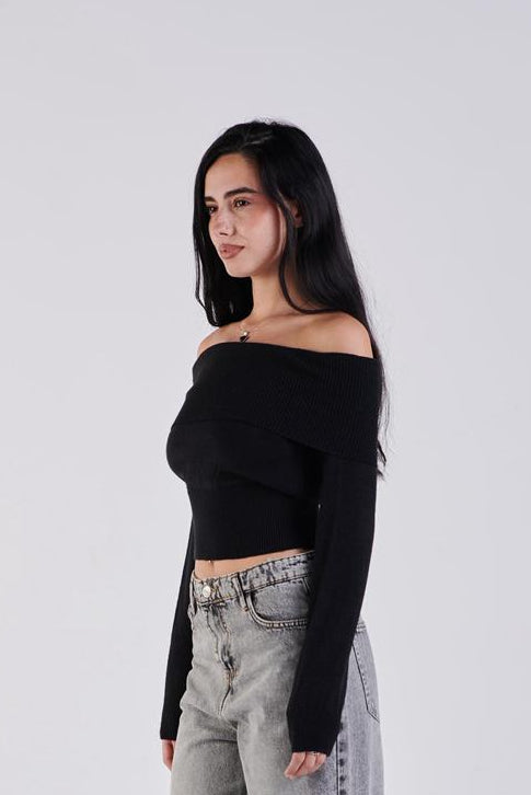 Off shoulder sweater