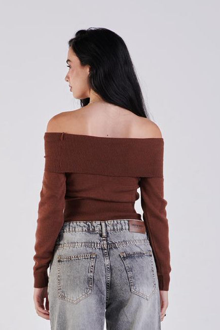 Off shoulder sweater