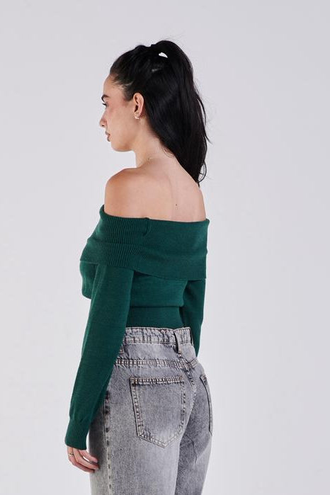 Off shoulder sweater