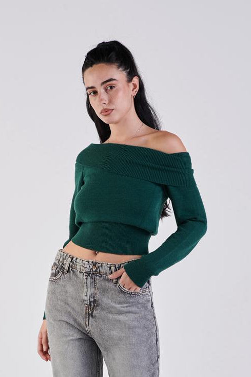 Off shoulder sweater