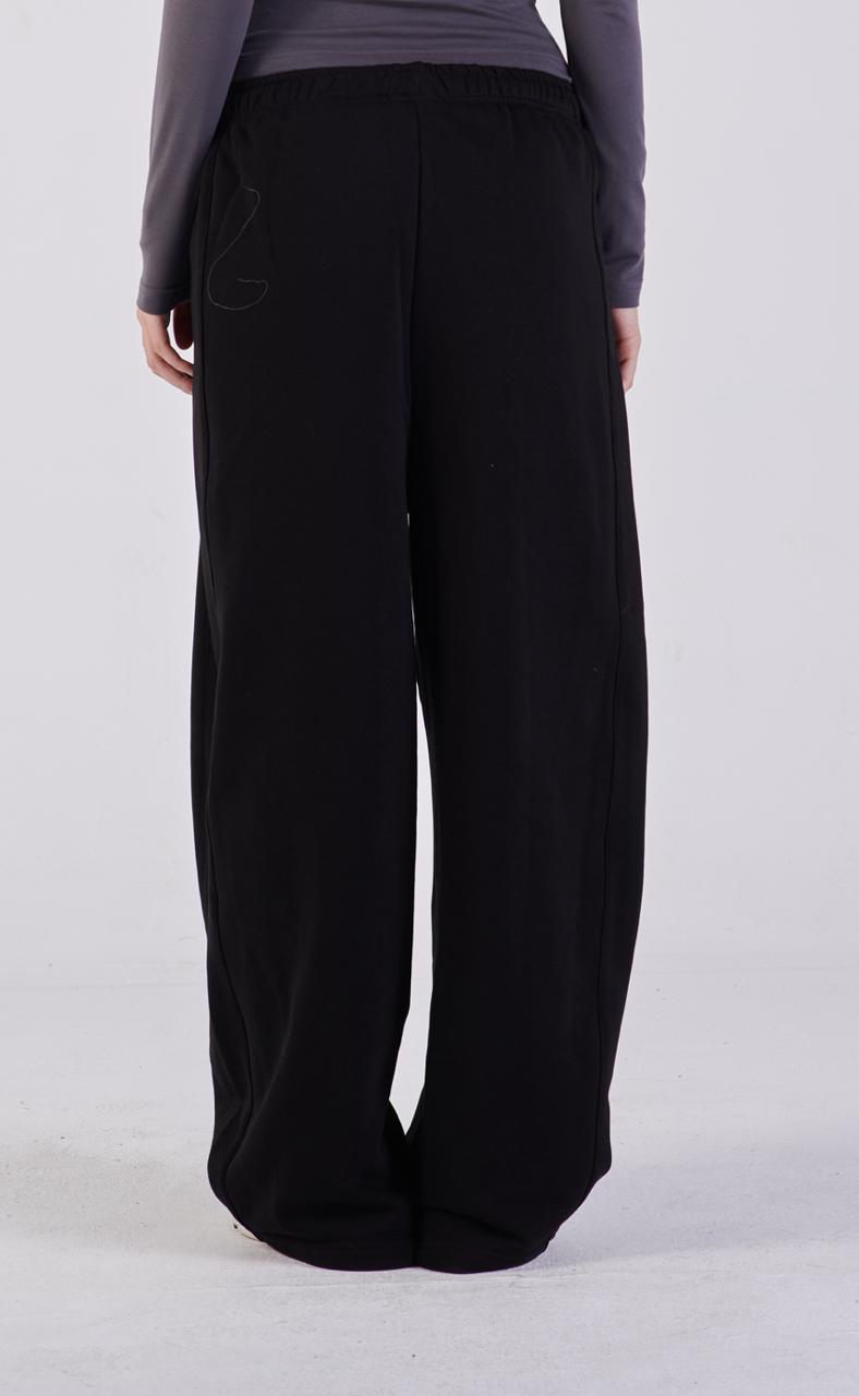 Plush barrel trousers