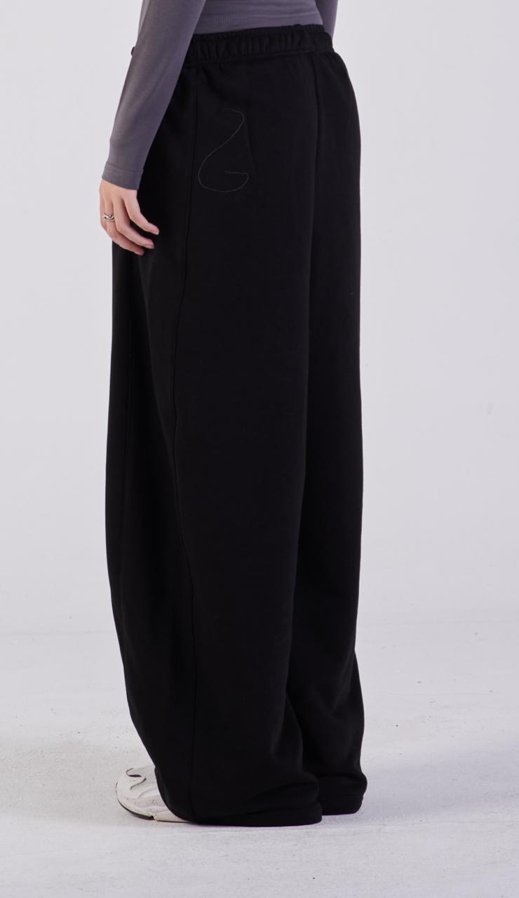 Plush barrel trousers