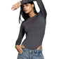 Bodysuit Crew-Neck Long Sleeve