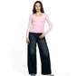 Square Neck Long Sleeve Top